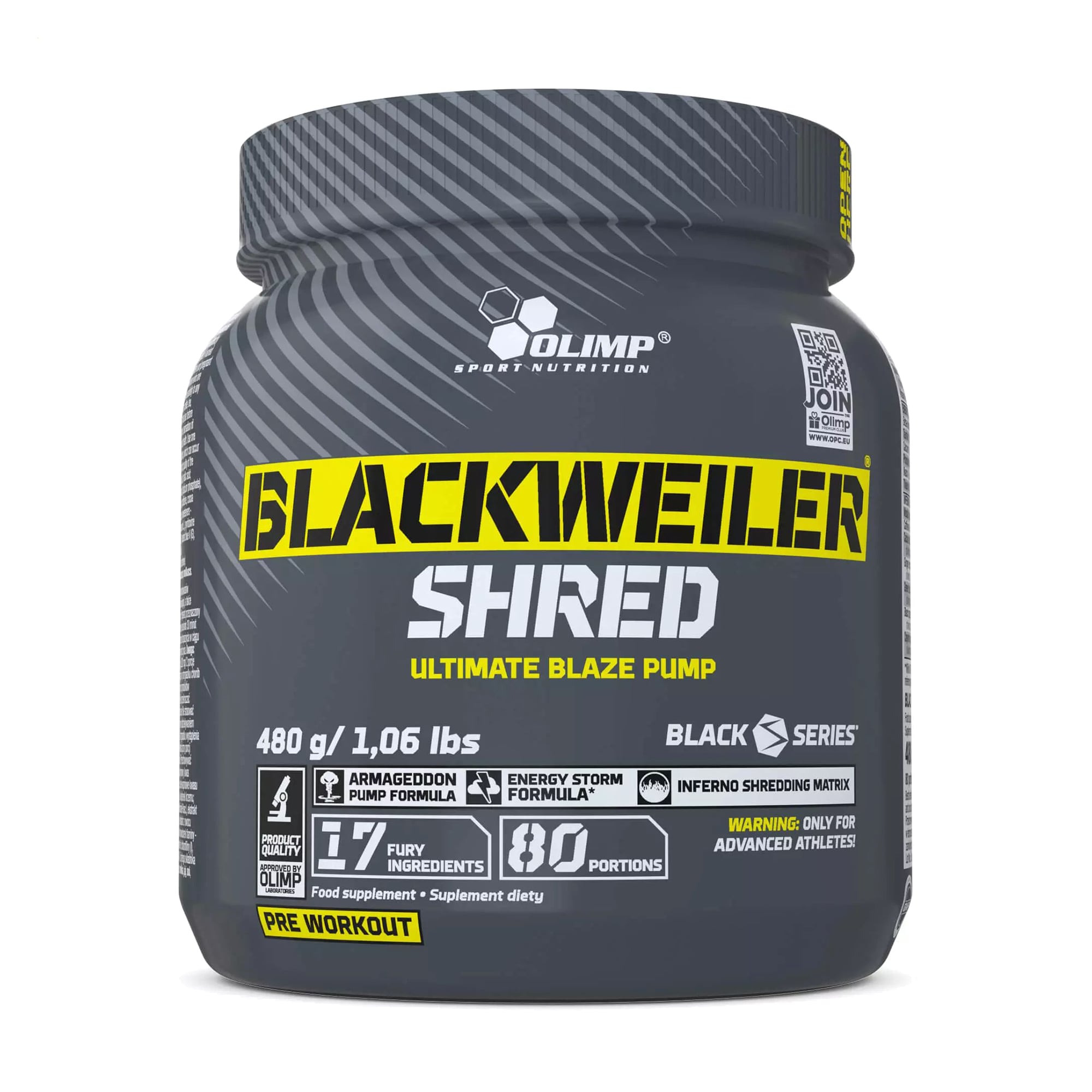 Передтренувальний комплекс Olimp Sport Nutrition Blackweiler Shred Екзотичний апельсин, в порошку, 480 г